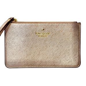 Kate Spade Wristlet Metallic Rose Gold